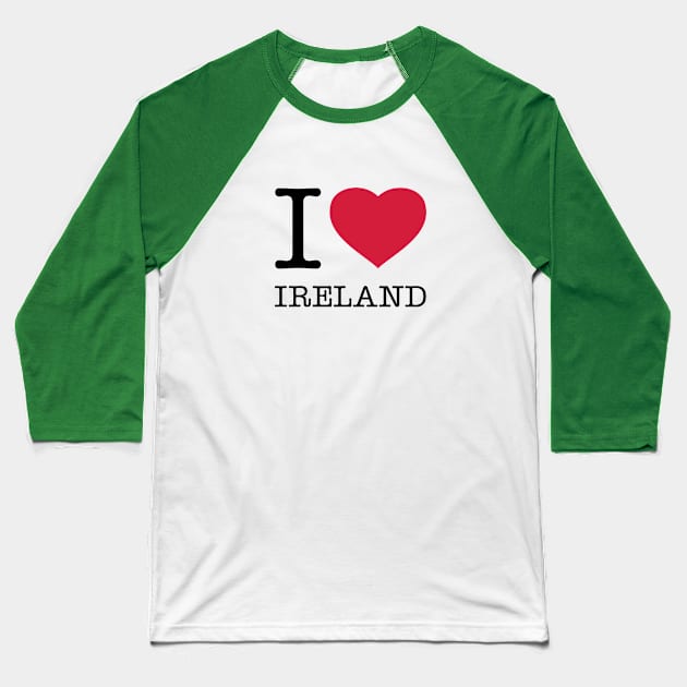 I LOVE IRELAND Baseball T-Shirt by eyesblau